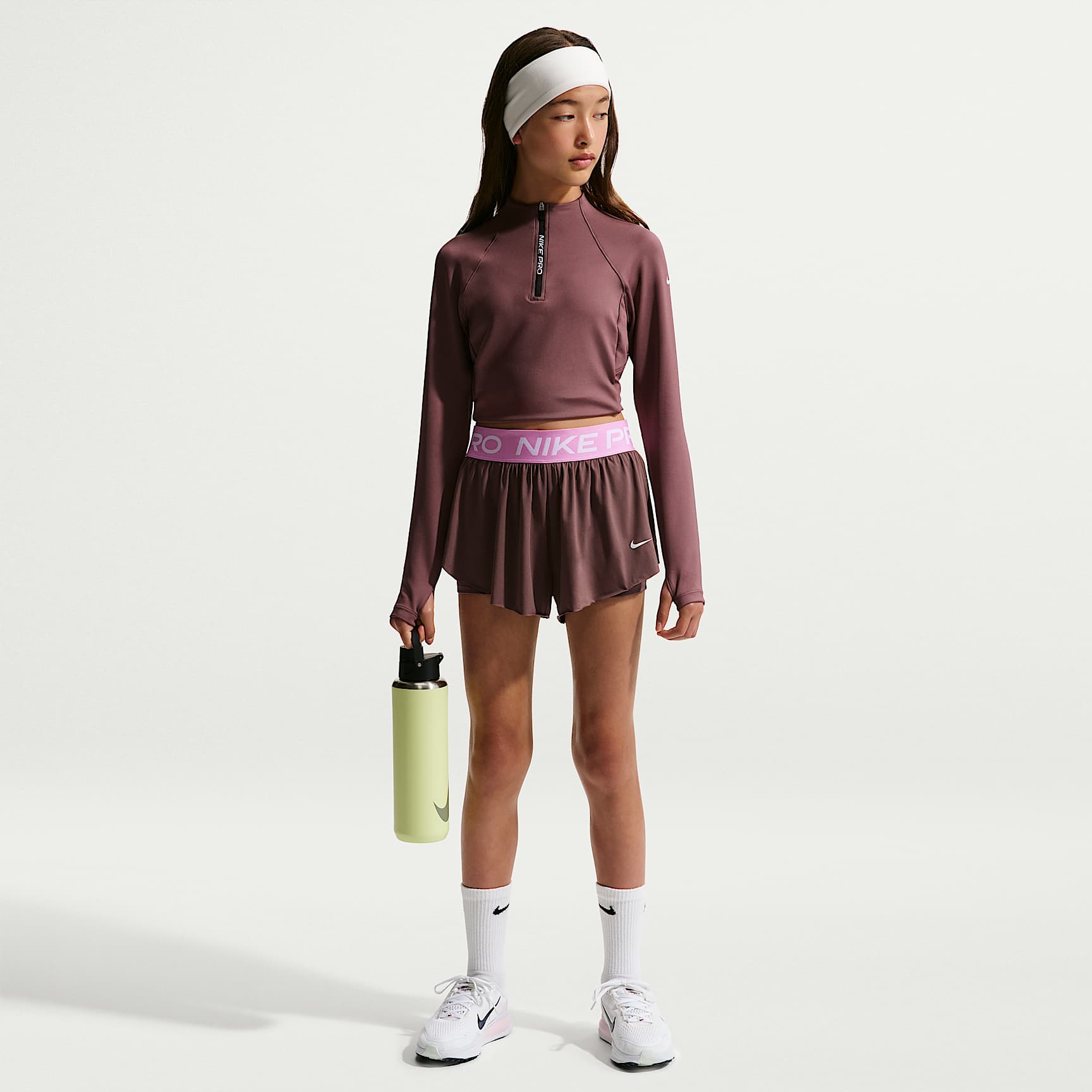 Nike Pro Big Kids' (Girls') Dri-FIT 2-in-1 Shorts. Nike.com